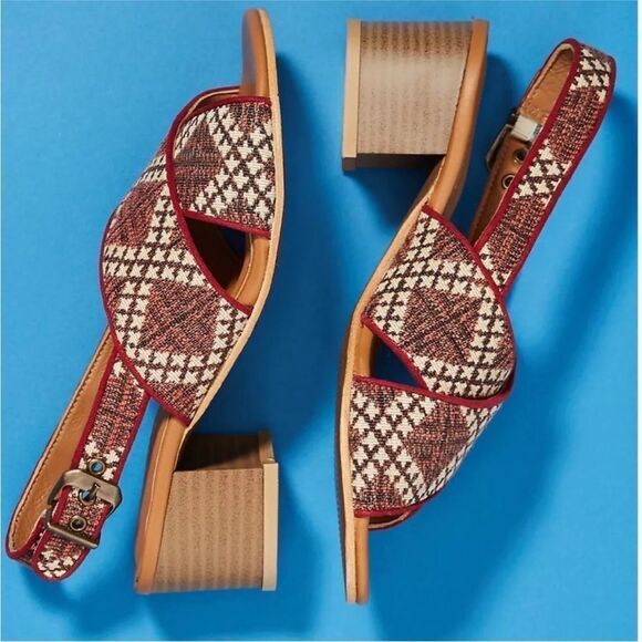 Anthropologie Saira Crossbill Sandals Heels Sold Out US 6 - Picture 1 of 10